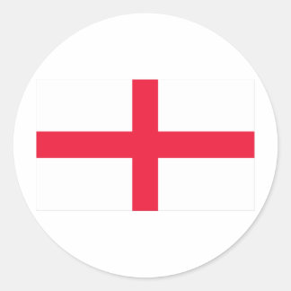 English Flag Classic Round Sticker