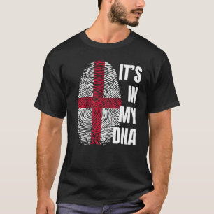 English Flag Dna Fingerprint England St George Cro T-Shirt
