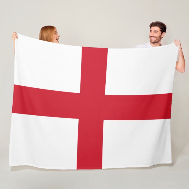 English Flag (England) Fleece Blanket (In Situ)