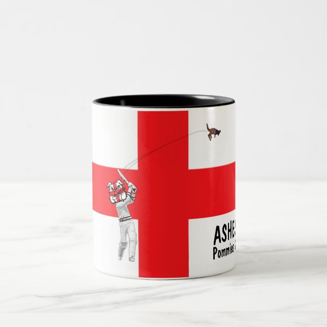 English flag-English cricket Barmy Army Two-Tone Coffee Mug (Center)