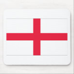 English Flag Mouse Pad<br><div class="desc">The red cross appeared as an emblem of England during the Middle Ages and the Crusades and is one of the earliest known emblems representing England</div>