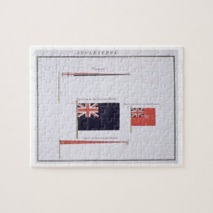 English Flags, from a French book of Flags, c.1819 Jigsaw Puzzle