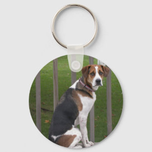 English Foxhound Keychain