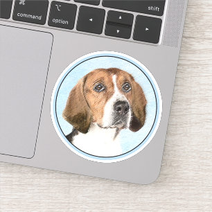 English Foxhound Painting - Cute Original Dog Art