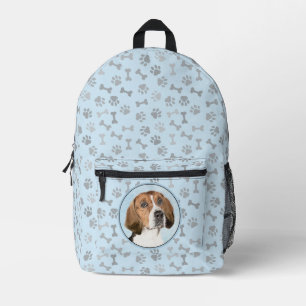 English Foxhound Painting - Cute Original Dog Art Printed Backpack