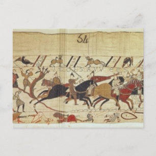 English & French soldiers fall side by side Postcard