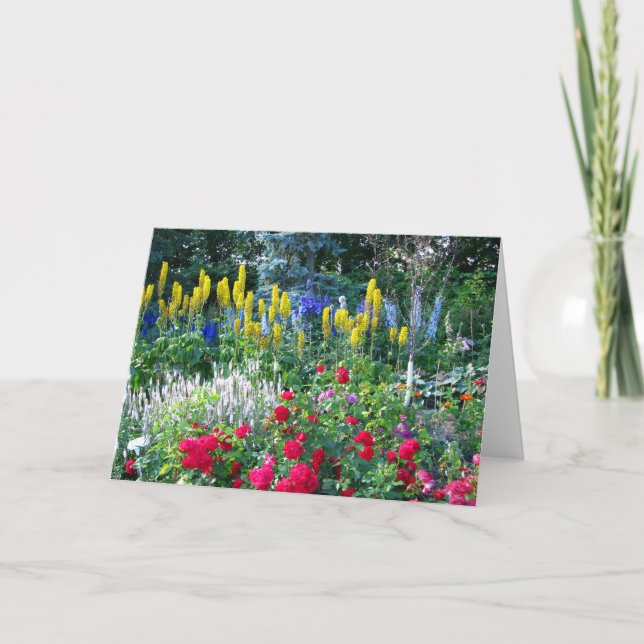 English Garden Florals Greeting Card (Front)
