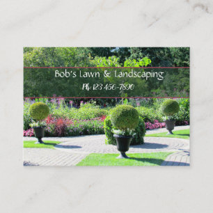 English Garden Landscaping Business Card