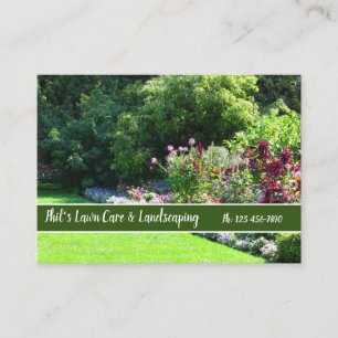English Garden Landscaping Business Card