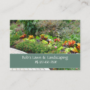 English Garden Landscaping Business Card