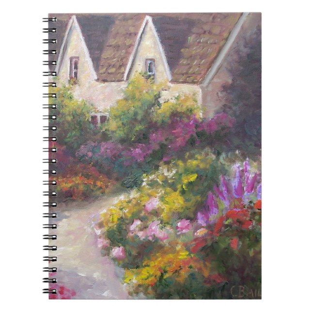 English Garden Spiral Notebook (Front)