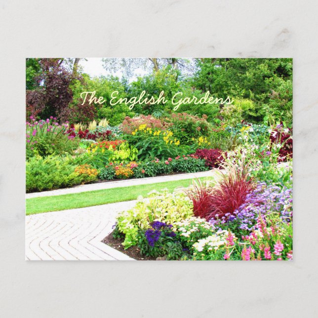 English Garden's Postcard (Front)