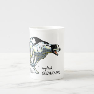 english greyhound bone china mug