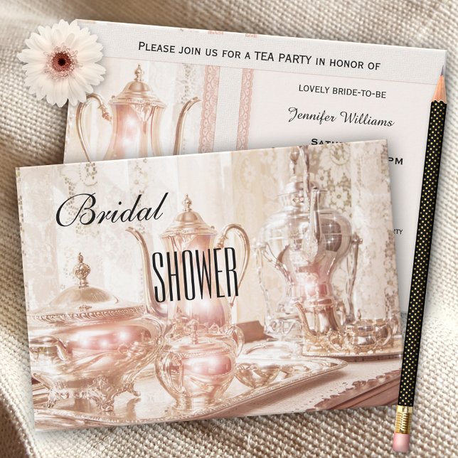 English High Tea Bridal Shower Invitation (Creator Uploaded)