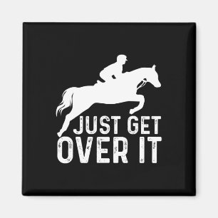 English Horse Riding Hunter Jumper Girl Horseback Magnet