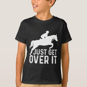 English Horse Riding Hunter Jumper Girl Horseback  T-Shirt