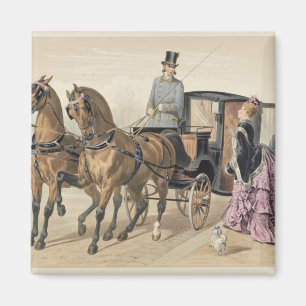 English Horses Magnet