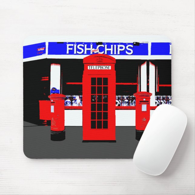 English Icons Mousepad (With Mouse)