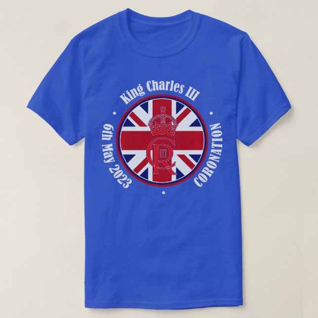 English King III Charles Memorabilia Kings Coronat T-Shirt (Design Front)