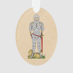 English Knight Circa 1430 Ornament