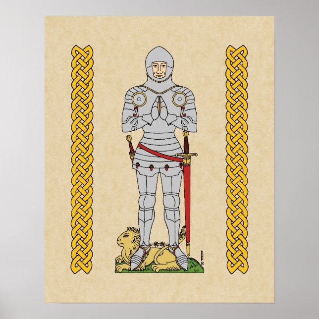 English Knight Circa 1430 Poster (Front)