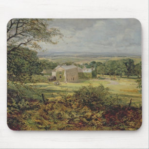 English landscape with a house, 19th century mouse pad