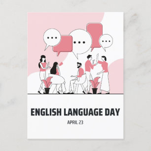 English Language Day Postcard