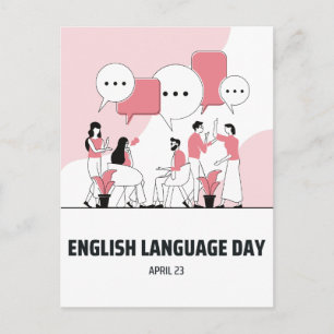 English Language Day Postcard
