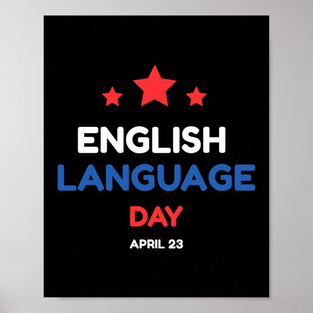 English Language Day Poster (Front)
