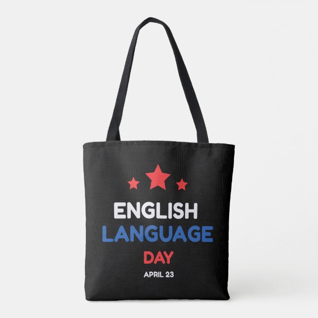 English Language Day Tote Bag (Back)