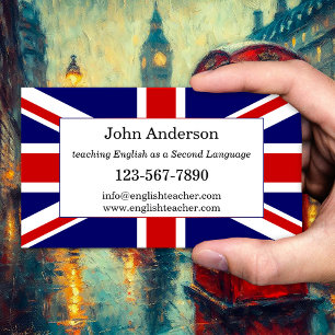 English Language Teacher Business Card