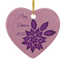 English Lavender and Deep Red-Violet Poinsettia