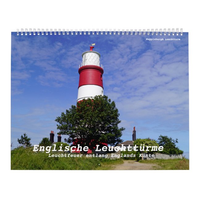 English lighthouses - beacon along England Calendar (Cover)