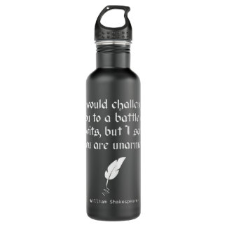 English Literature - William Shakespeare Quote  710 Ml Water Bottle