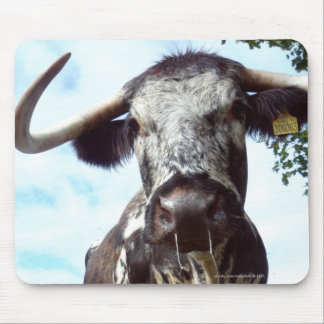 English Longhorn Cattle Cow Mousepad