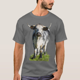 English Longhorn Cow  T-Shirt