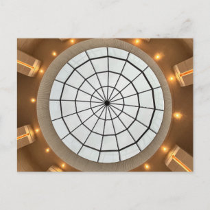 English Manor House Ceiling Holiday Postcard