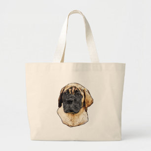 English Mastiff Art Gifts Large Tote Bag