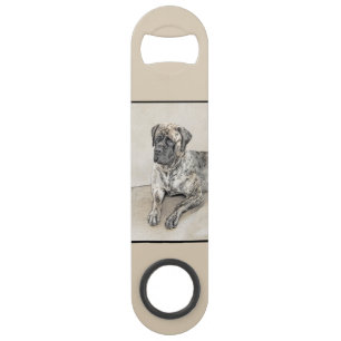 English Mastiff (Brindle) Painting - Dog Art