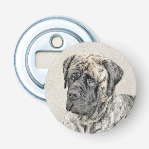 English Mastiff (Brindle) Painting - Dog Art Bottle Opener