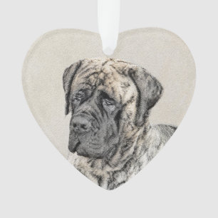 English Mastiff (Brindle) Painting - Dog Art Ornament