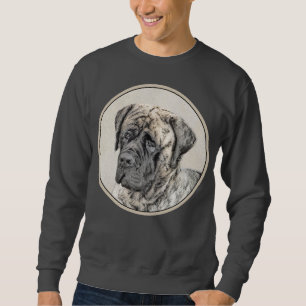 English Mastiff (Brindle) Painting - Dog Art Sweatshirt