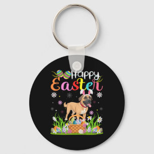 English Mastiff Dog Happy Easter Egg Hunt Bunny Ea Key Ring
