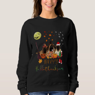 English Mastiff Dog Happy Hallothanksmas Family Xm Sweatshirt
