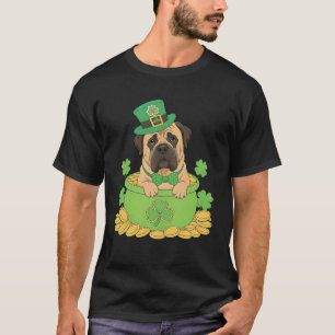 English Mastiff Dog St. Patricku2019s Day Irish Le T-Shirt