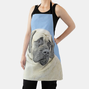 English Mastiff (Fawn) Painting - Original Dog Art Apron
