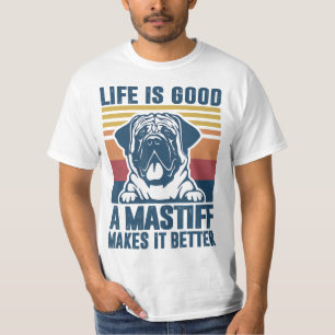 English Mastiff Gifts For Women Men Mastiff Dog Da T-Shirt