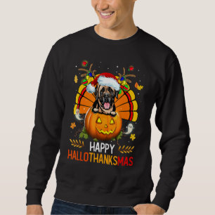 English Mastiff Happy Hallothanksmas Halloween Tha Sweatshirt