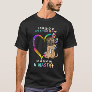 English Mastiff Is My Best Friend Tie Dye Heart Do T-Shirt