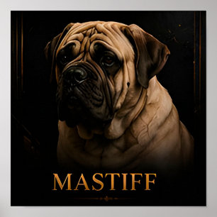 English Mastiff Royal Guardian Collection Poster